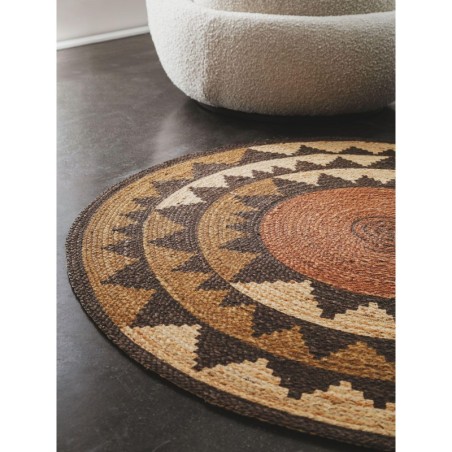 Jute VAIP Sahara pruun Ø 120 cm Ümmargune | FreshDesign.ee