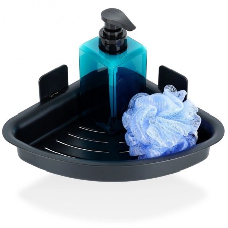 Must nurga duširiiul, liimitud, 28x22x8 cm | FreshDesign.ee