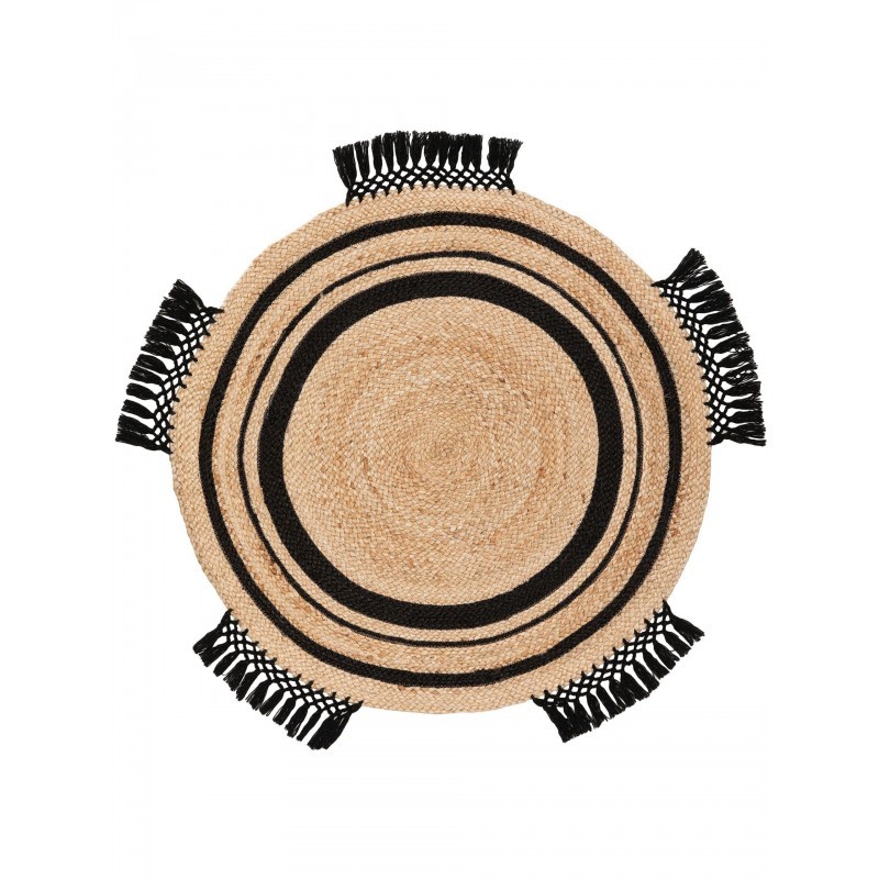 Jute VAIP Jutta helepruun/must Ø 120 cm Üm... | FreshDesign.ee