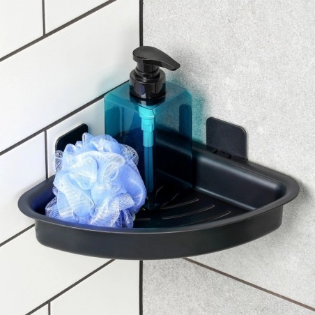 Must nurga duširiiul, liimitud, 28x22x8 cm