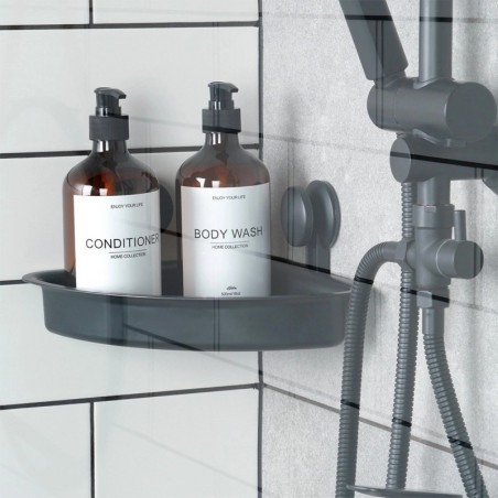 Nurga duširiiul, must, iminappadega, 28x22x12 cm | FreshDesign.ee