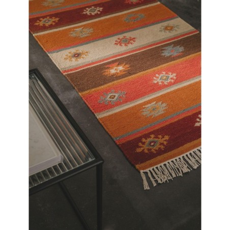 Käsitsi kootud Kelim Zohra värviline 80x200 cm | FreshDesign.ee