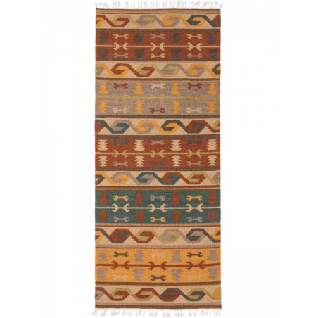 Käsitsi kootud Kelim Zohra värviline 80x200 cm | FreshDesign.ee