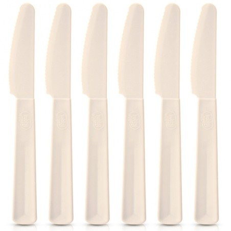 Kreemjas plastikust lauanoad SANDY 6 tk. | FreshDesign.ee