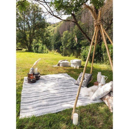 VAIP valmistatud taaskasutatud material Toni elevandiluu 80x150 cm