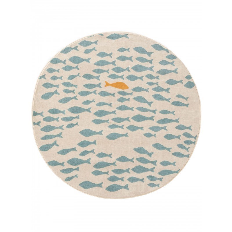 Laste vaip Fabius Beige/Blue Ø 120 cm ümmargune | FreshDesign.ee