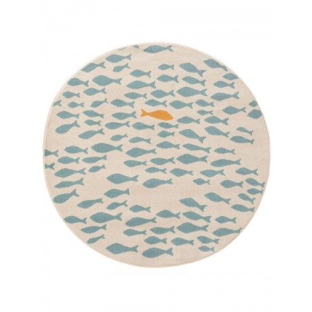 Laste vaip Fabius Beige/Blue Ø 120 cm ümmargune | FreshDesign.ee