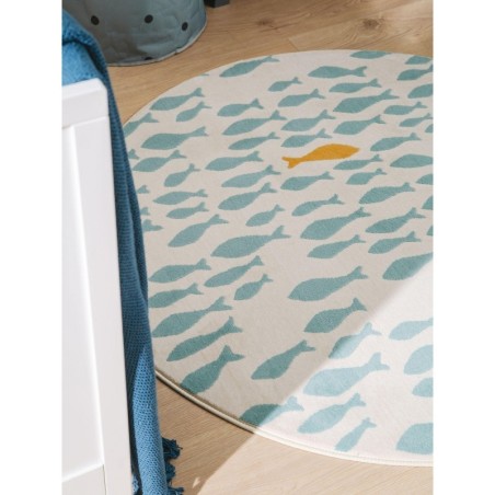 Laste vaip Fabius Beige/Blue Ø 120 cm ümmargune | FreshDesign.ee