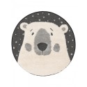 Lastetoa vaip Carlo Bear must/valge Ø 120CM | FreshDesign.ee