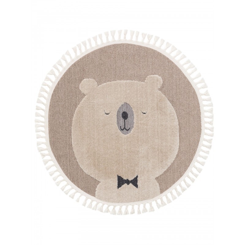 Lastetoa vaip Momo bear beež Ø 120 cm | FreshDesign.ee