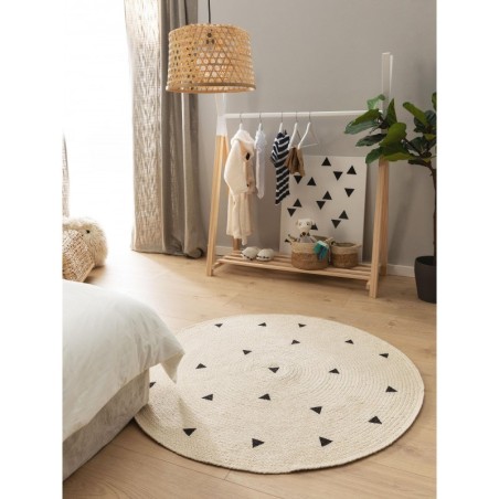 Laste vaip Pippa Cream Ø 120 cm ümmargune