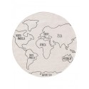 Lastetoa jutevaip world map Ø115 | FreshDesign.ee