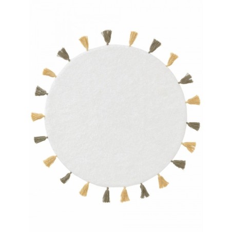 Pestav lastetoa vaip Malu yellow/green Ø 120 cm | FreshDesign.ee