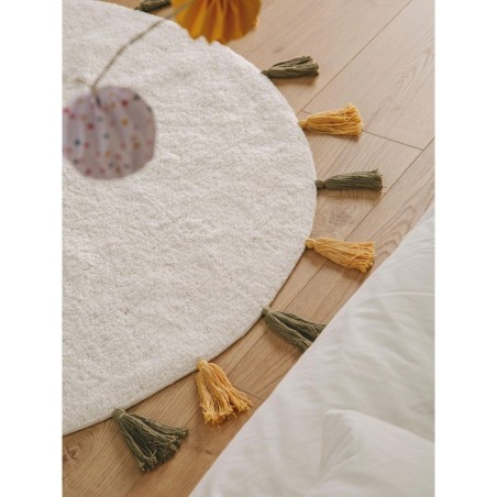 Pestav lastetoa vaip Malu yellow/green Ø 80 cm | FreshDesign.ee