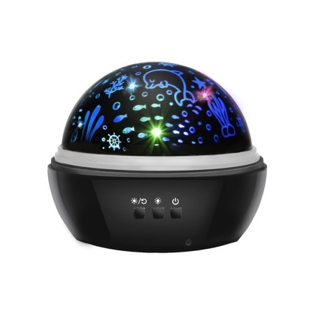 Öölamp projektor, must | FreshDesign.ee