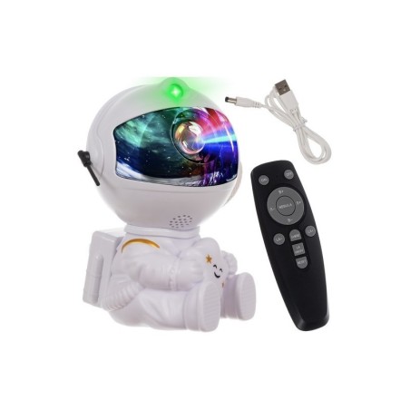 STAR PROJEKTOR ÖÖVALGUS ASTRONAUT TÄHEGA, VALGE | FreshDesign.ee