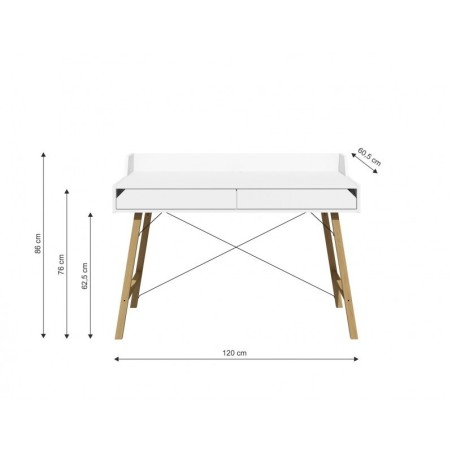 Lotta kirjutuslaud snow valge | FreshDesign.ee