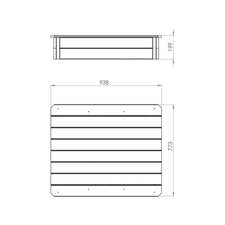 Exit Aksent liivakast kastidega 94x77x20 cm | FreshDesign.ee