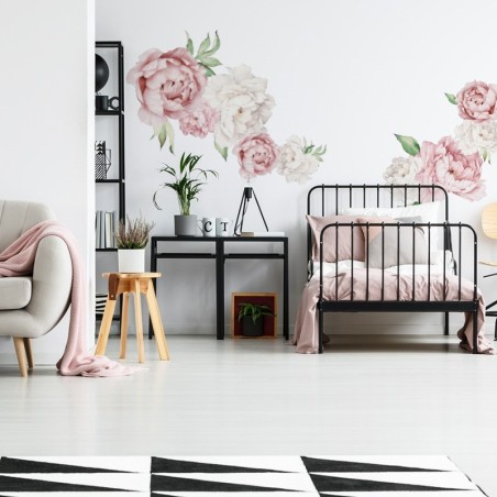 Seinakleebis pojengid ja roosid | FreshDesign.ee