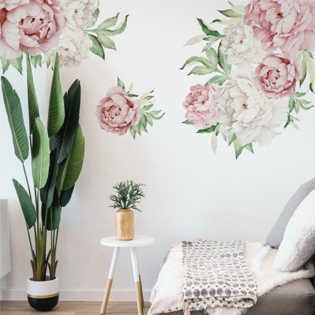 Seinakleebis pojengid ja roosid | FreshDesign.ee