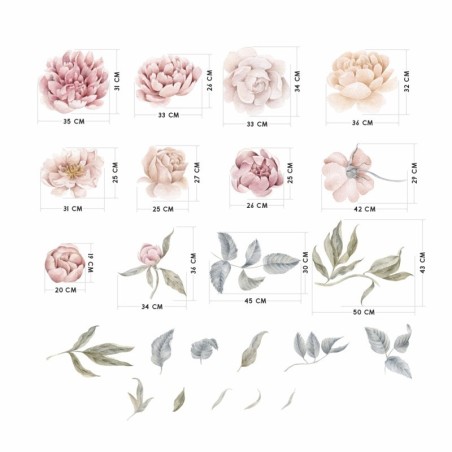 Seinakleebised pojengid ja roosid | FreshDesign.ee