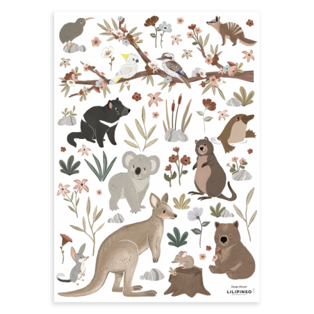 Seinakleebised LILYDALE Austraalia loomad | FreshDesign.ee