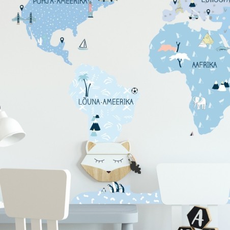 Seinakleebis Maakaart S eesti keeles, ice cold | FreshDesign.ee