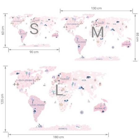 Seinakleebis Maakaart L eesti keeles, spri... | FreshDesign.ee
