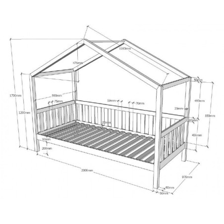 Majavoodi Dallas 90x200 cm koos lisavoodi ... | FreshDesign.ee