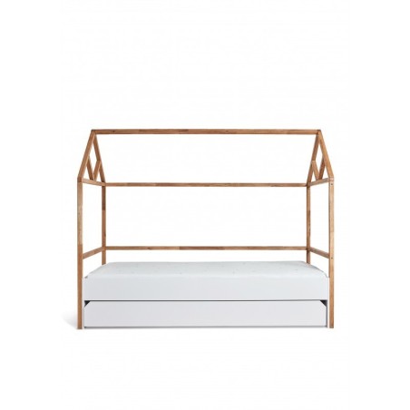 Lotta snow valge majavoodi 90x200 sahtliga | FreshDesign.ee