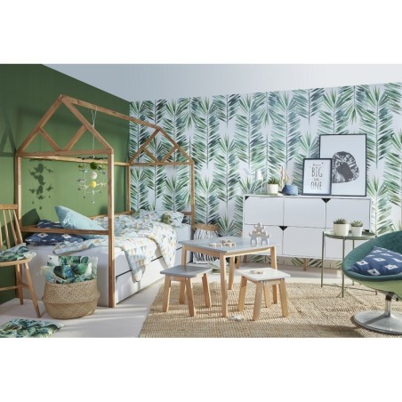 Lotta snow valge majavoodi 90x200 sahtliga | FreshDesign.ee