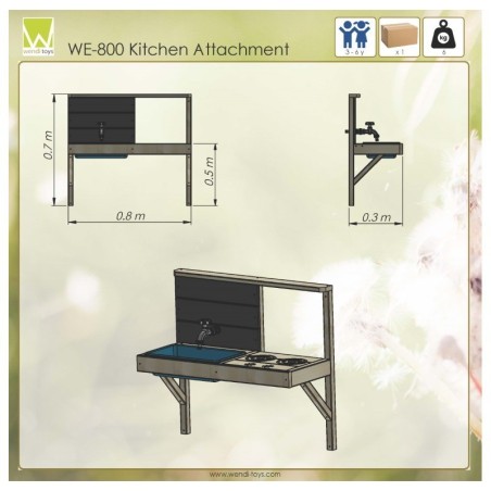 Mudaköök / õueköök mängumaja külge