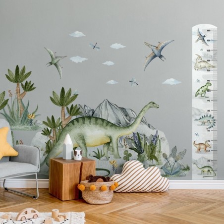 Seinakleebis mõõdupuu dinosaurused | FreshDesign.ee