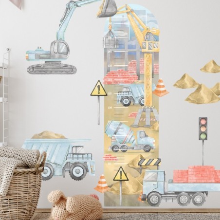 Seinakleebis mõõdupuu ehitusplats sinine | FreshDesign.ee