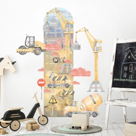 Seinakleebis mõõdupuu ehitusplats kollane | FreshDesign.ee