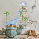 Seinakleebis mõõdupuu dinosaurused | FreshDesign.ee