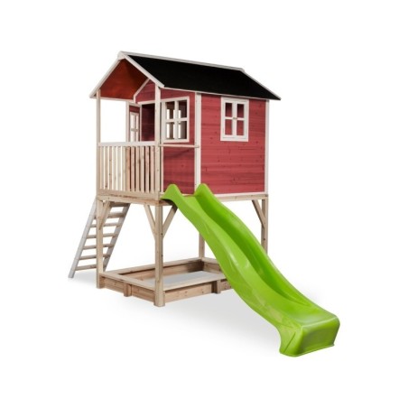 EXIT Loft 700 puidust mängumaja - punane | FreshDesign.ee