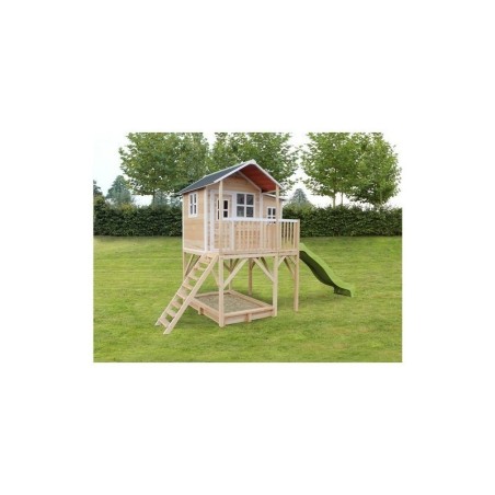 Puidust mängumaja koos terrassi, liivakast... | FreshDesign.ee