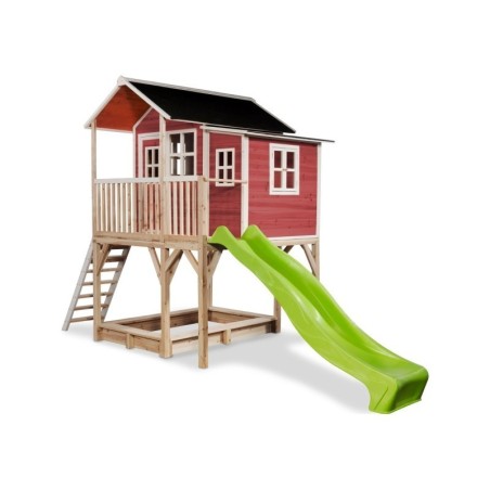 EXIT Loft 750 puidust mängumaja - punane | FreshDesign.ee