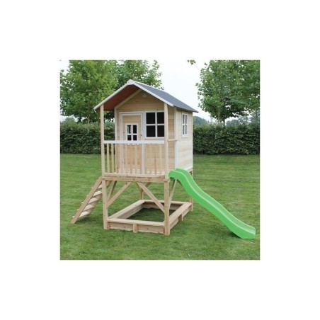 Puidust mängumaja koos terrassi, liivakast... | FreshDesign.ee