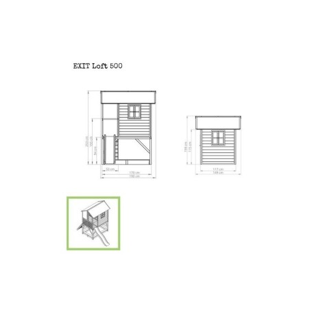 Puidust mängumaja koos terrassi, liivakast... | FreshDesign.ee
