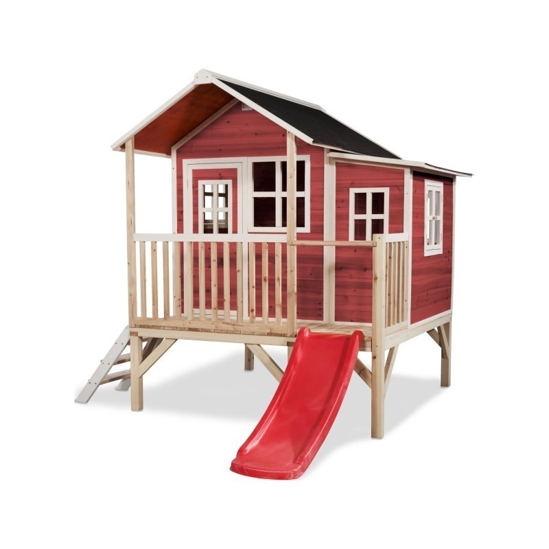 EXIT Loft 350 puidust mängumaja - punane | FreshDesign.ee
