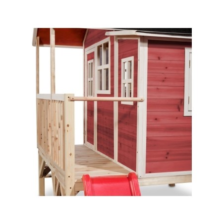 EXIT Loft 350 puidust mängumaja - punane | FreshDesign.ee