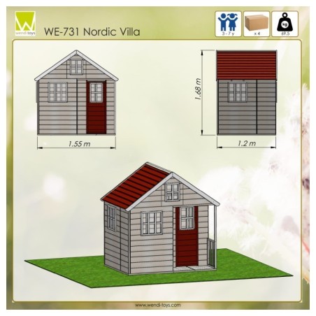 Moodul mängumaja Nordic villa | FreshDesign.ee