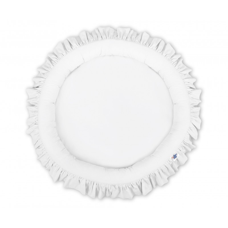 Mängumatt pesa ümmargune, valge | FreshDesign.ee