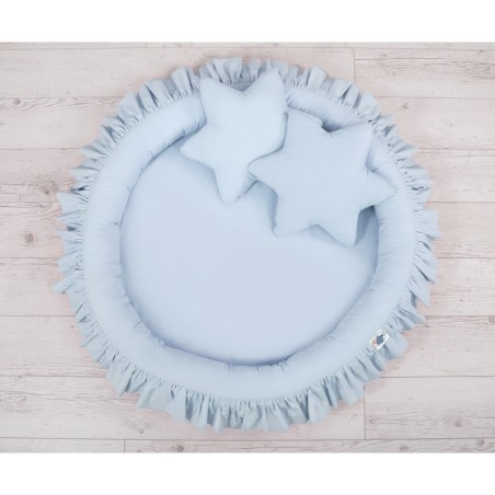 Mängumatt pesa ümmargune, helesinine | FreshDesign.ee