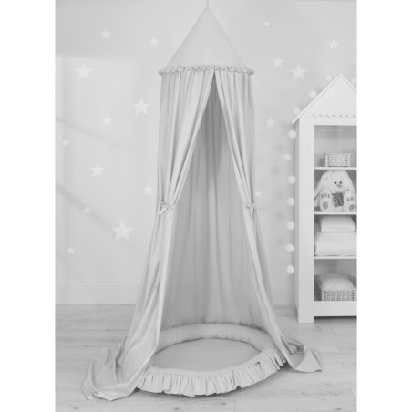 Mängumatt pesa ümmargune, helehall | FreshDesign.ee