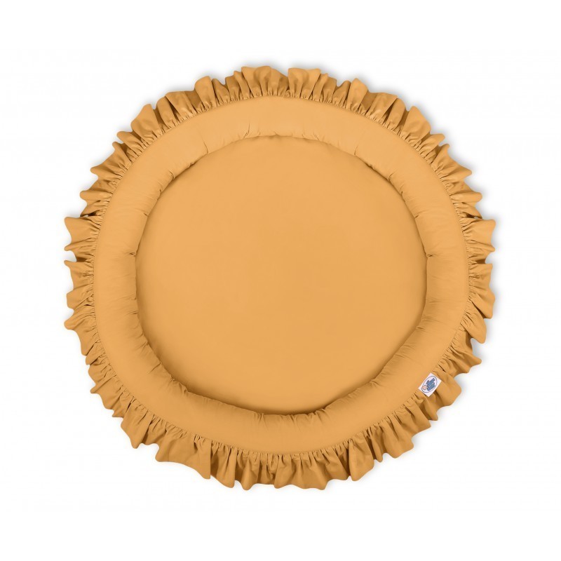 Mängumatt pesa ümmargune, sinepikollane | FreshDesign.ee