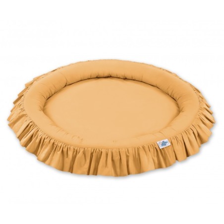 Mängumatt pesa ümmargune, sinepikollane