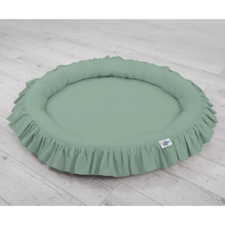 Mängumatt pesa ümmargune, pastell roheline | FreshDesign.ee